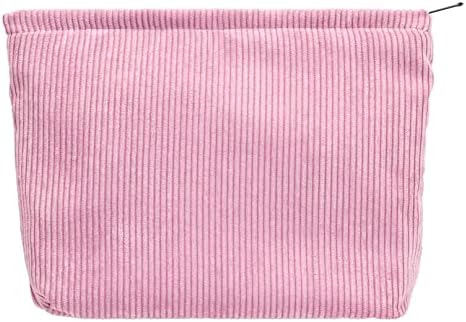 PAZIMIIK Makeup Bag Large Zipper Corduroy Make Up Pouch by PAZIMIIK