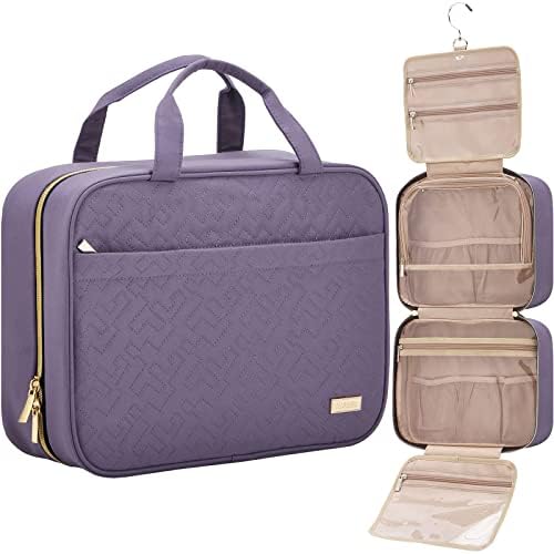 NISHEL Travel Toiletry Bag for women, Portable Hanging makeup Organizer by NISHEL