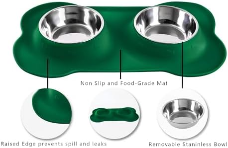 Hubulk Pet Dog Bowls 2 Stainless Steel Dog Bowl - Image 3