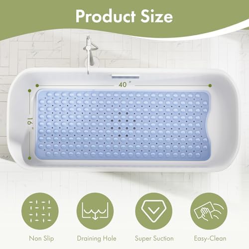 AmazerBath Shower Mat Non Slip 40 x 16 Inches, Shower Stall Mats - Image 4