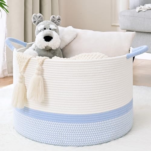 67L Large Blanket Basket, Woven Baskets by Degeyoyo