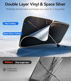 2026 Upgraded Nmoiss True Dual Layer Air Cool Windshield Sun Shade Umbrella - Image 2