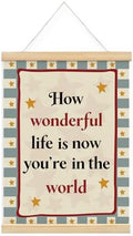 Boys Room Decor, Nursery Wall Decor Framed Poster, How Wonderful Life Is Now by Unknown