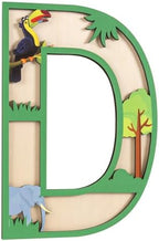 3D Layered Safari Nursery Wooden Letters by Unknown