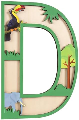 3D Layered Safari Nursery Wooden Letters by Unknown