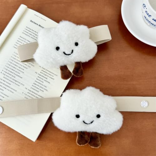 Hygge Living 2PACK Snap-Fit Cartoon Cloud Curtain Tiebacks Hook Holdbacks Cute - Image 5