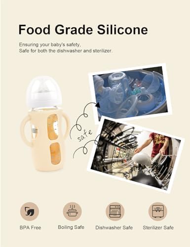 4-Pack Silicone Sleeves for Philips Avent Glass Bottles 4 & 8 oz - Image 4
