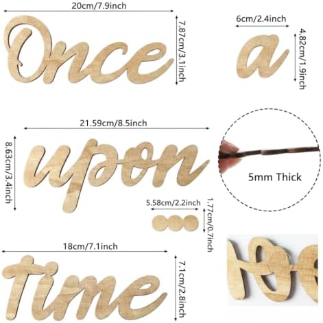 Once Upon a Time Sign Nursery Decor Wood Sign - Image 2