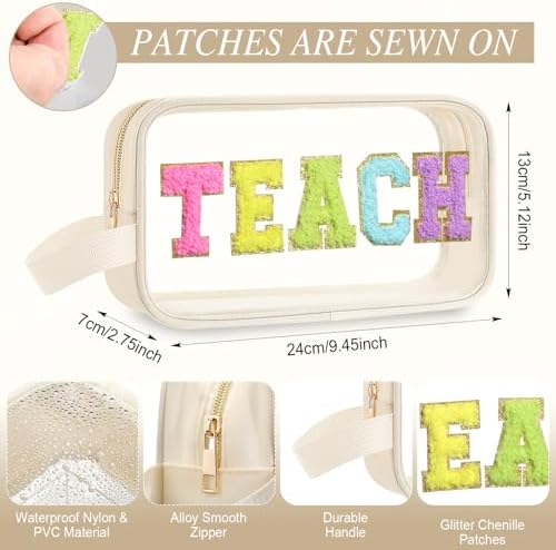 Kacctyen Teach Bag Teachers Appreciation Gift Survival Kit Makeup Bag - Image 2