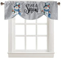 Snowman Christmas Blackout Tie Up Valance Curtains by VandarllinHomeKitchenDecor