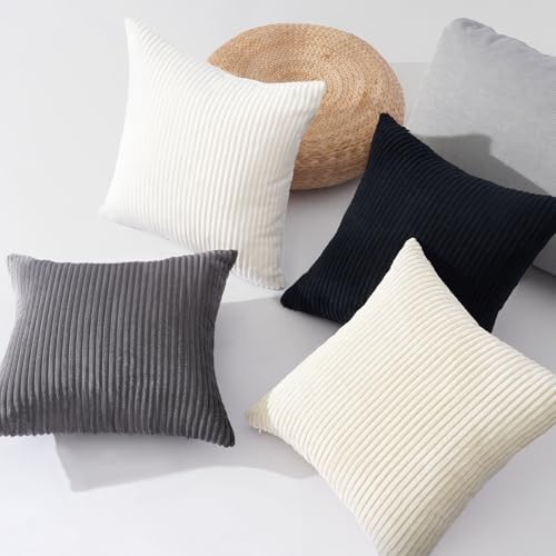 Topfinel Black and White Decorative Throw Pillow Covers Cushion Cases, Mix and - Image 3