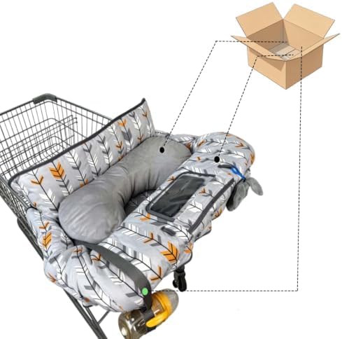 Shopping Cart Cover for Baby, High Chair Cover for Boy Girl, Infant Grocery - Image 4