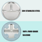 PandaEar 3 Pack Stainless Steel Baby Suction Plates - Image 7