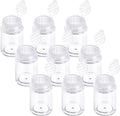 10 Pcs Plastic Loose Powder Jar - 10 ml Clear Cosmetic Glitter Powder Bottle by Unknown