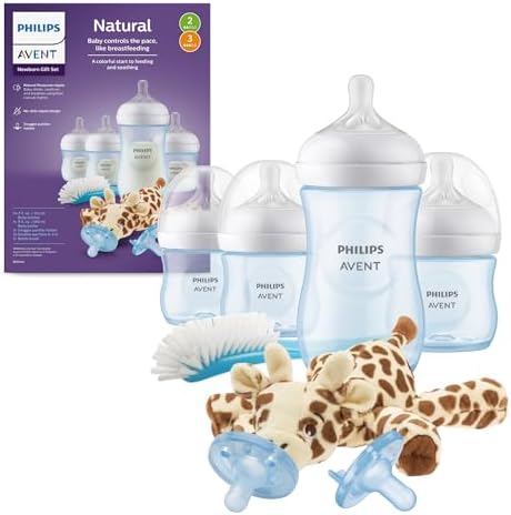 Philips Avent Natural Response Baby Gift Set, 4 Bottles, 2 Pacifiers by PhilipsAvent