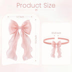 VIS'V Curtain Tiebacks, French Silky Bow Curtain Holdbacks - Image 5