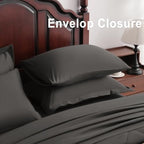 NTBAY Queen Microfiber Bed in a Bag, Comforter Set 7 Piece, Dark Grey - Image 5