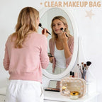 YOPCDJ 3PCS Clear Toiletry Bag, TSA Approved Travel Makeup Pouch - Image 2