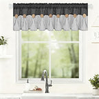 ASPMIZ Farmhouse Cotton Linen Valances - Image 3
