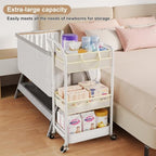 2-IN-1 Baby Diaper Caddy Cart - Image 4