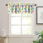 Dessert Valances Curtain Colorful Gummy Bears Candies Pattern Window Treatment - Image 4