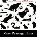 Shower Mat Non Slip, Cats Paws Anti Slip Bath Mat - Image 2