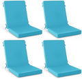 Summsun High Back Patio Dining Chair Cushions 4-Pack, 20 x 20 Inch by SUMMSUN