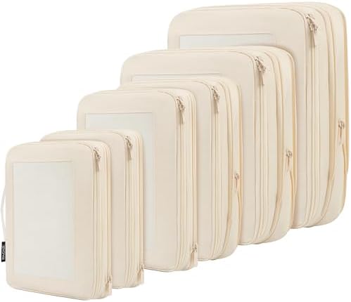 BAGAIL 4 Set/6 Set/8 Set Compression Packing Cubes Travel Accessories by BAGAIL