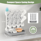 Baby Bottle Drying Rack, Space Saving Baby Bottle Organizer - Image 2