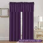 H.VERSAILTEX Blackout Valances for Windows, Kitchen Window Valance Curtains for - Image 3