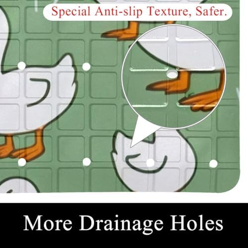 Non Slip Bathtub and Shower Mat 26.8x15.1 inch, Bath Mat - Image 2
