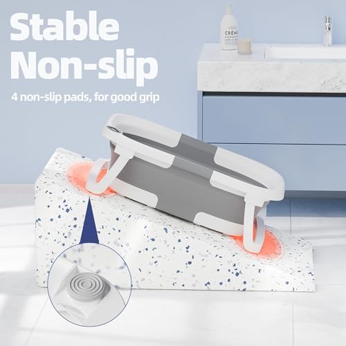 Collapsible Baby Bathtub with Thermometer, 0-36 Months - Image 4