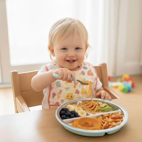 PandaEar 3 Pack Stainless Steel Baby Suction Plates - Image 5