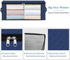 HomeHacks 3-Pack Clothes Organizer Storage Bags, 35L Storage Bins - Image 4