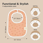 KeaBabies 8-Pack Organic Baby Bibs - Image 2
