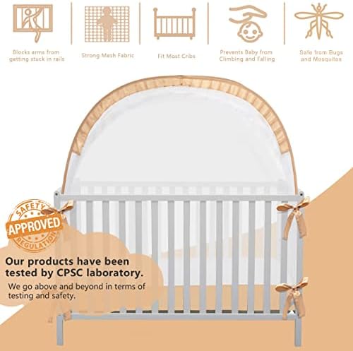 L RUNNZER Pop Up Baby Crib Tent, Safety Tent to Keep Toddler from Climbing Out - Image 2