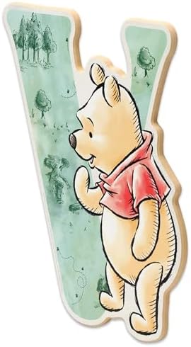 Disney Winnie the Pooh Letter V Wood Wall Decor - Image 2