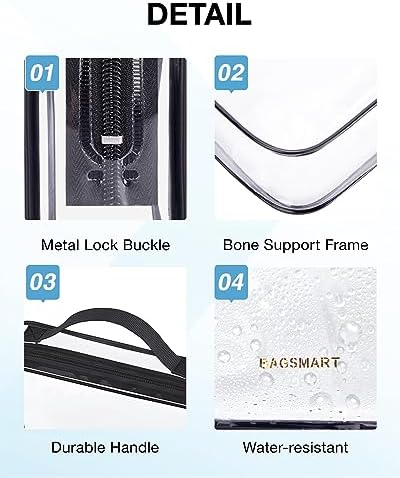 BAGSMART Clear Toiletry Bag - Image 4