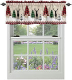 Farmhouse Christmas Kitchen Curtains Valances by VandarllinHomeKitchenDecor