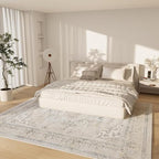 10x12 Area Rugs for Living Room: Large Washable Rug Non Slip Low Pile Soft Faux - Image 5