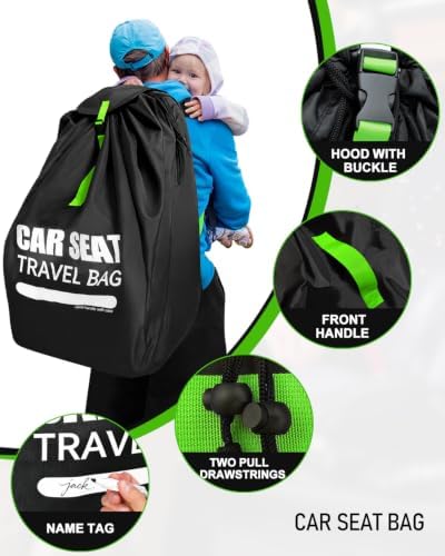 Car Seat Travel Bag for Airplane, Padded Strap Car Seat Bags for Air Travel - Image 4
