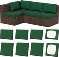 8Pcs Outdoor Cushion Covers, Stretch Patio Furniture Couch Chair Slipcovers by VORSHAPE