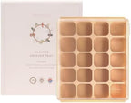Baby Food Storage Silicone Cubes, Sand Beige, 20 Cubes 0.8oz - Image 2