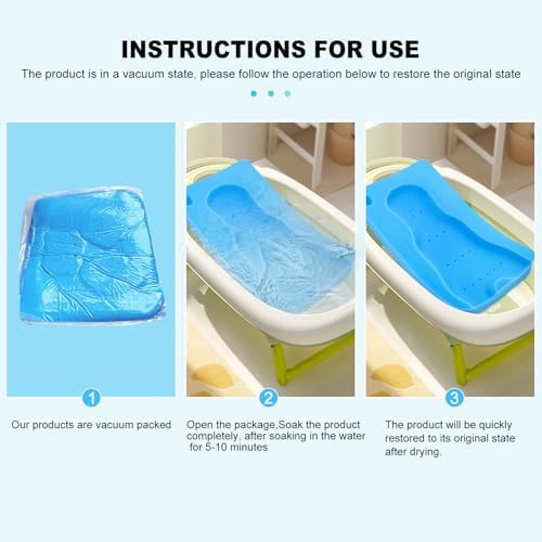 Baby Bath Sponge Soft Infant Bath Mat Newborn Cushion - Image 4