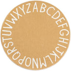 Topotdor Round ABC Area Rug, 71 Inch Soft Floor Carpet by Topotdor