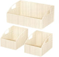 Pantry Baskets for Organizing, Wicker Storage Basket Beige by Ollieroo