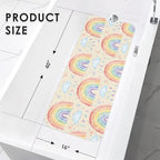 Bathtub Shower Mat 40X16 Inch, for Toddler, Rainbow Boho - Image 3