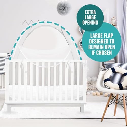 KinderSense® - Baby Safety Crib Tent - Premium Toddler Crib Topper to Keep Baby - Image 6