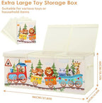 decalsweet Large Toy Box Collapsible Chest Organizer - Image 2