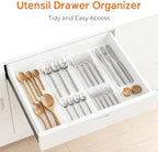 12 Pack 2.36" High Shallow Drawer Dividers, 12.5"-21.3" Expandable - Image 5